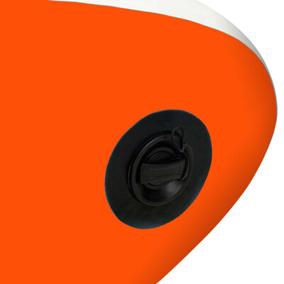 vidaXL Napihljiva SUP deska komplet 366x76x15 cm oranžna