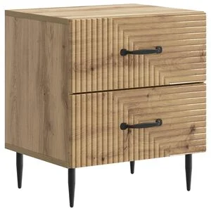 vidaXL Nočna omarica Artisan hrast 43 x 34,5 x 47,5 cm Inženirski les
