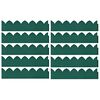vidaXL Obroba za travo 10 kosov zelena 65x15 cm PP