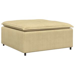 vidaXL Modularni kavč s podnožjem, sivo zelen 100x100x48 cm