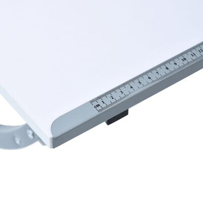 vidaXL Najstniška risalna miza bela 110x60x87 cm mediapan
