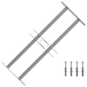 vidaXL Nastavljiva okenska re&scaron;etka s 3 prečkami 500-650 mm