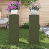 vidaXL Stojalo za rastline 2 pcs Olivno zelena 24 x 24 x 75 cm Jeklo