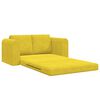 vidaXL Sofa postelja 60cm Rumena Žamet