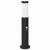 vidaXL Stebriček s senzorjem 50 cm nerjaveče jeklo IP44
