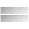 vidaXL Stopnice 2 kos 80 x 20 cm srebrna Aluminij Pravokotna