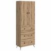 vidaXL Set omar 2 kos 66 x 34,5 x 90 cm Inženirski les Artisan hrast