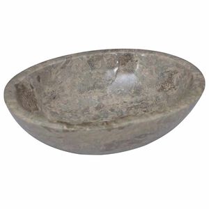 vidaXL Umivalnik siv 53x40x15 cm marmor