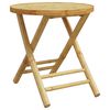 vidaXL Zložljiva vrtna miza Ø45x45 cm bambus