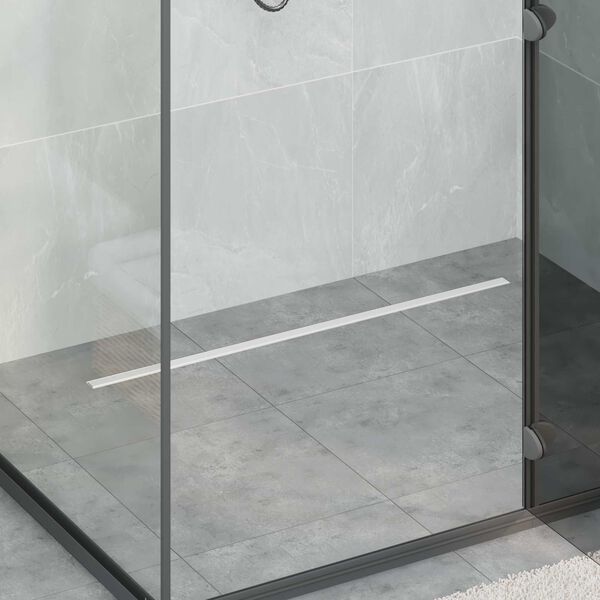 vidaXL 360&deg; odtok za tu&scaron; s tankskim modelom srebrna 90 cm