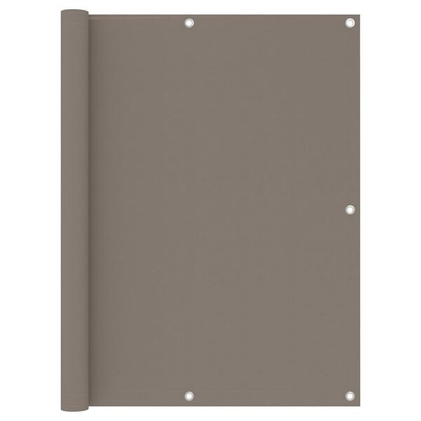 vidaXL Balkonsko platno taupe 120x500 cm oksford blago