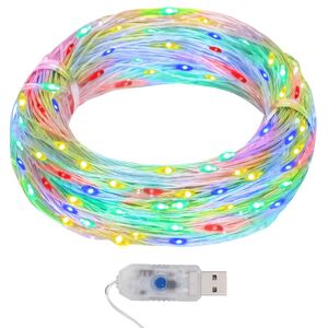 vidaXL Mikro LED lučke na vrvici 40 m 400 LED barvne 8 funkcij