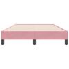 vidaXL Box Spring postelja brez vzmetnico Pink 120x220 cm Velvet