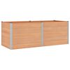 vidaXL Vrtna visoka greda Rjava 250 x 100 x 91 cm alu.