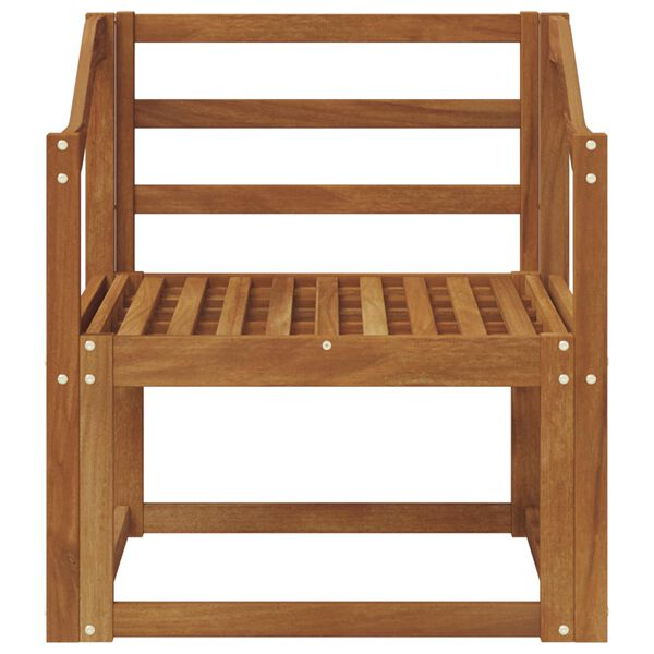 vidaXL Zunanji kavč Masiven les akacije Naravna