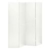 vidaXL Paravan 4-delni 2 kosa bele barve 160x180 cm jeklo