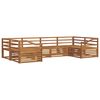 vidaXL Sedežne garniture 6 pcs Naravna Masiven les akacije