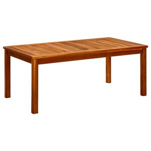 vidaXL Vrtna klubska mizica 110x60x45 cm trden akacijev les