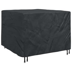 vidaXL Prevleka za pohi&scaron;tvo Črna 125 x 125 x 74 cm 600D Oxford tkanina