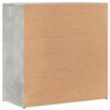 vidaXL Komoda 2 kosa betonsko siva 79x38x80 cm inženirski les