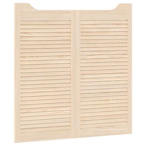 vidaXL Vrata na hod 2 kos 100 x 50 cm Trdna borovina Naravna