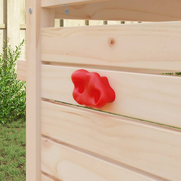 vidaXL Oprijemala za plezanje 12 pcs Rdeča 100 x 67 x 43 mm PP