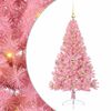 vidaXL Umjetna preddekorirana božićna jelka Roza 150 cm PVC