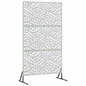 vidaXL Zaslonska za&scaron;čita Siva 100 x 50 x 180 cm Jeklo