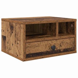 vidaXL Stojalo za tiskalnik Star les 40 x 32 x 24 cm Inženirski les