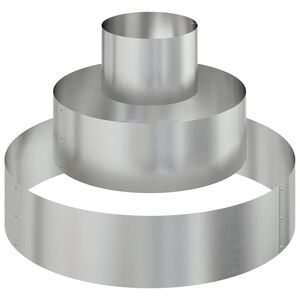 vidaXL Vrtni lonček srebrna 90 x 90 x 20 cm Cinkana jeklena