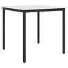 vidaXL Jedilna miza Bela 80 x 80 x 75 cm Masivno borovo les