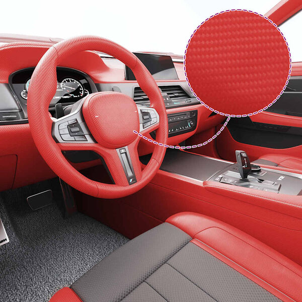 vidaXL Folija za avto 4D rdeča 100x150 cm