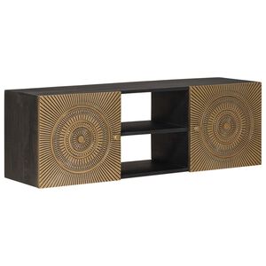 vidaXL TV omarica s polico s shranjevanjem Medenina 105 x 30 x 35 cm