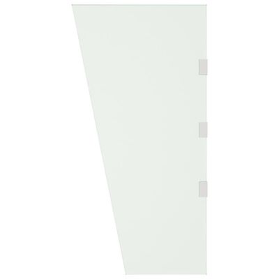 vidaXL Stranske plošče za nadstrešek 2 kosa prozorno kaljeno steklo