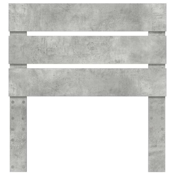 vidaXL Vzglavje Betonsko siva 90 cm Konstruiran les