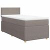 vidaXL Box spring postelja z vzmetnico taupe 100x200 cm blago