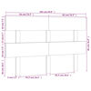 vidaXL Posteljno vzglavje belo 164x3x81 cm trdna borovina
