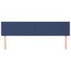 vidaXL Posteljno vzglavje modra 200x5x78/88 cm blago