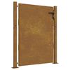vidaXL Vrtna vrata 100x125 cm kortensko jeklo