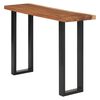 vidaXL Konzolna mizica trden suar les 110x35x75 cm