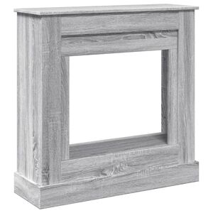 vidaXL Okvir za kamin siva sonoma 90x30x90 cm inženirski les