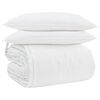 vidaXL Komplet odej z blazino 3 pcs Bela Perje