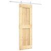 vidaXL Drsna vrata 70 x 210 cm Masiven borov les (neobdelan)