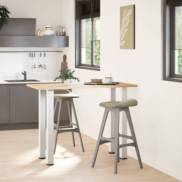 vidaXL Noge za barsko mizo 4 kosi bele 90-92 cm jeklo