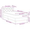 vidaXL Postelja z vzmetnico Svetlo siva 200 x 90 cm Poliester
