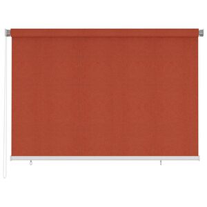 vidaXL Zunanja rolo senčila 225 (&Scaron;) x 140 (V) cm terakota HDPE