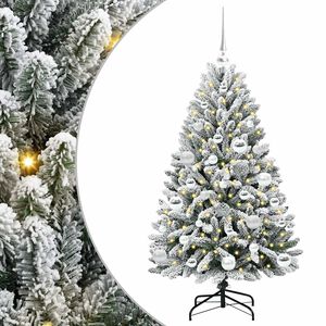 vidaXL Umestno božično drevo 120 cm 150 LED Toplo bela PVC in jeklo