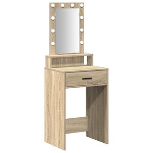 vidaXL Toaletna mizica Rjava 50 x 41 x 140 cm Inženirski les