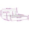 vidaXL Posteljni okvir brez vzmetnice Viana bel 160x200 cm umetno usnje