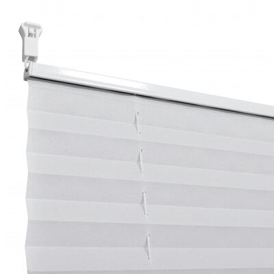 Plise Harmonika Zavese velikost 70 x 150 cm Bele barve